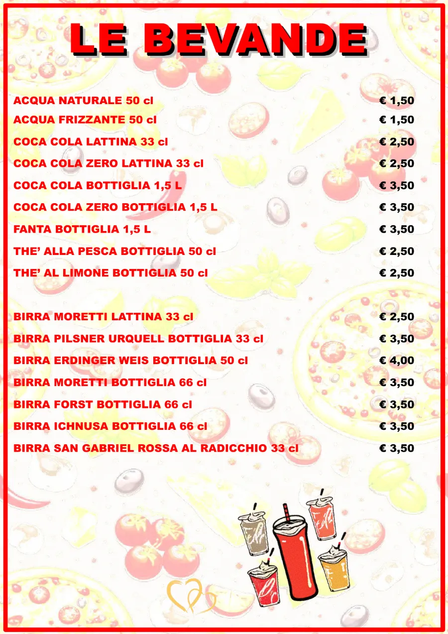 Listino online : Listino pizzaidea Pizzaidea Ceggia